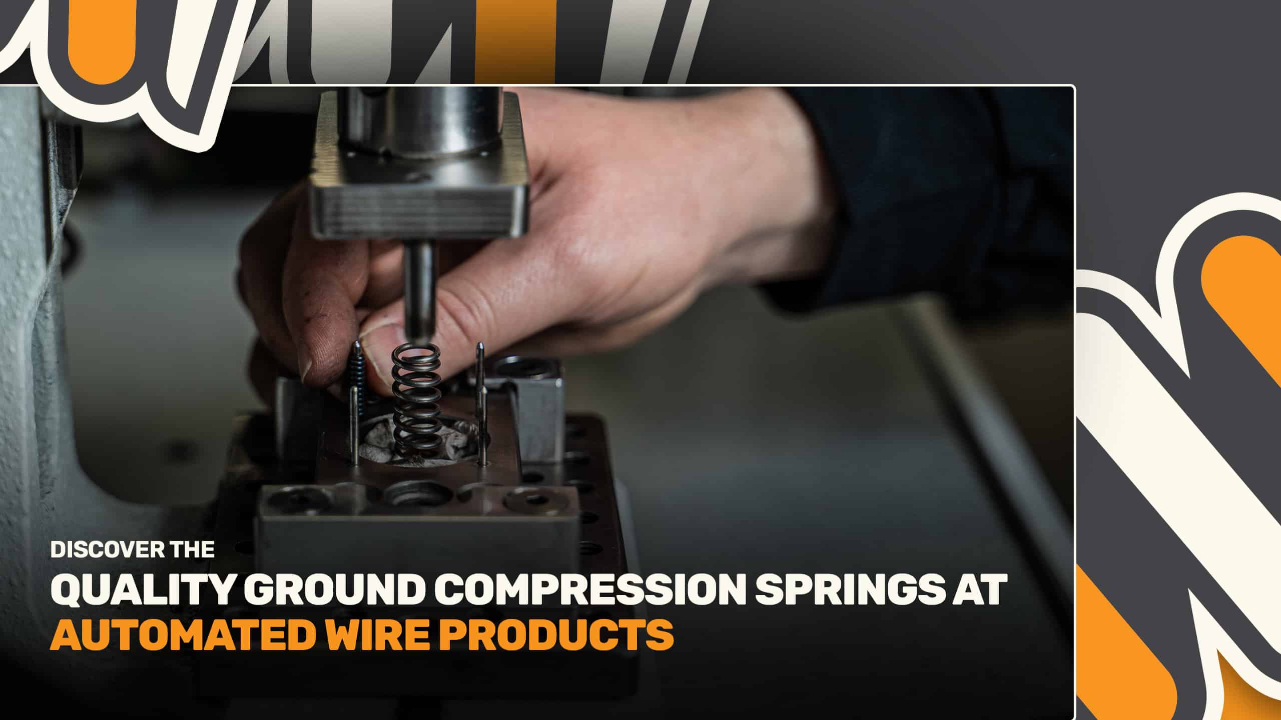 Quality control process of a ground compression spring.